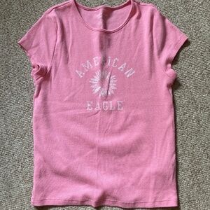 American Eagle Ribbed Hey Baby Tee